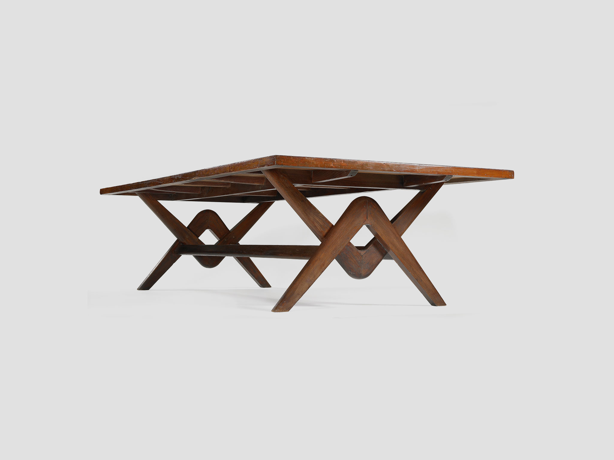 164: PIERRE JEANNERET, Desk and chair from Chandigarh