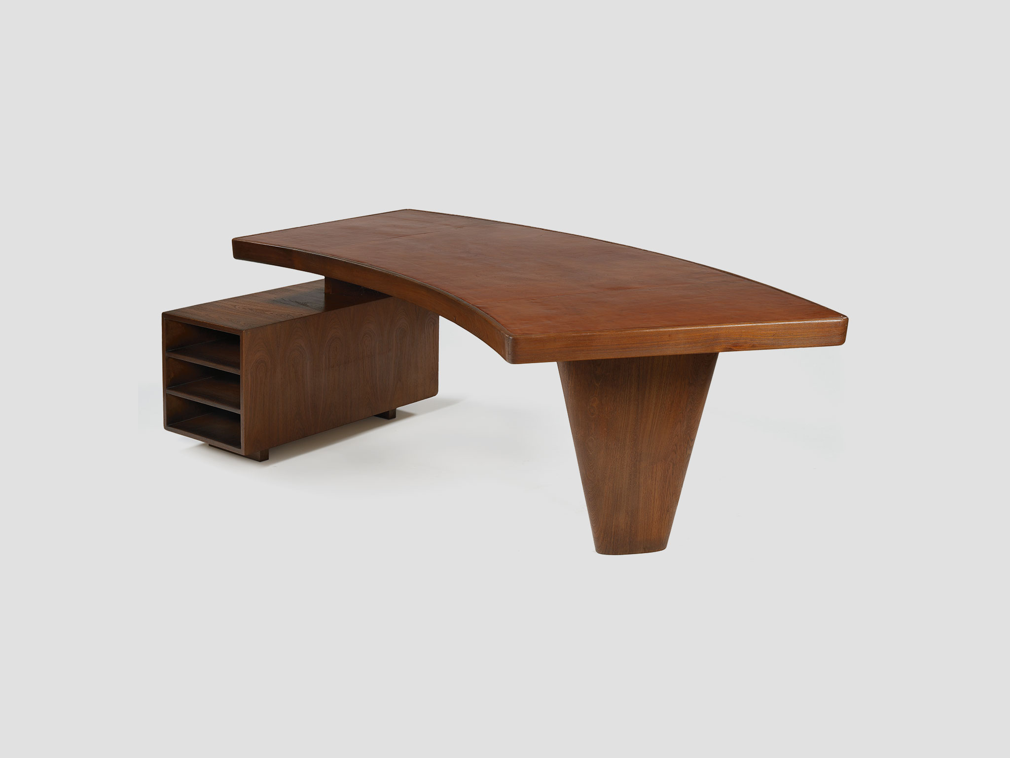 164: PIERRE JEANNERET, Desk and chair from Chandigarh