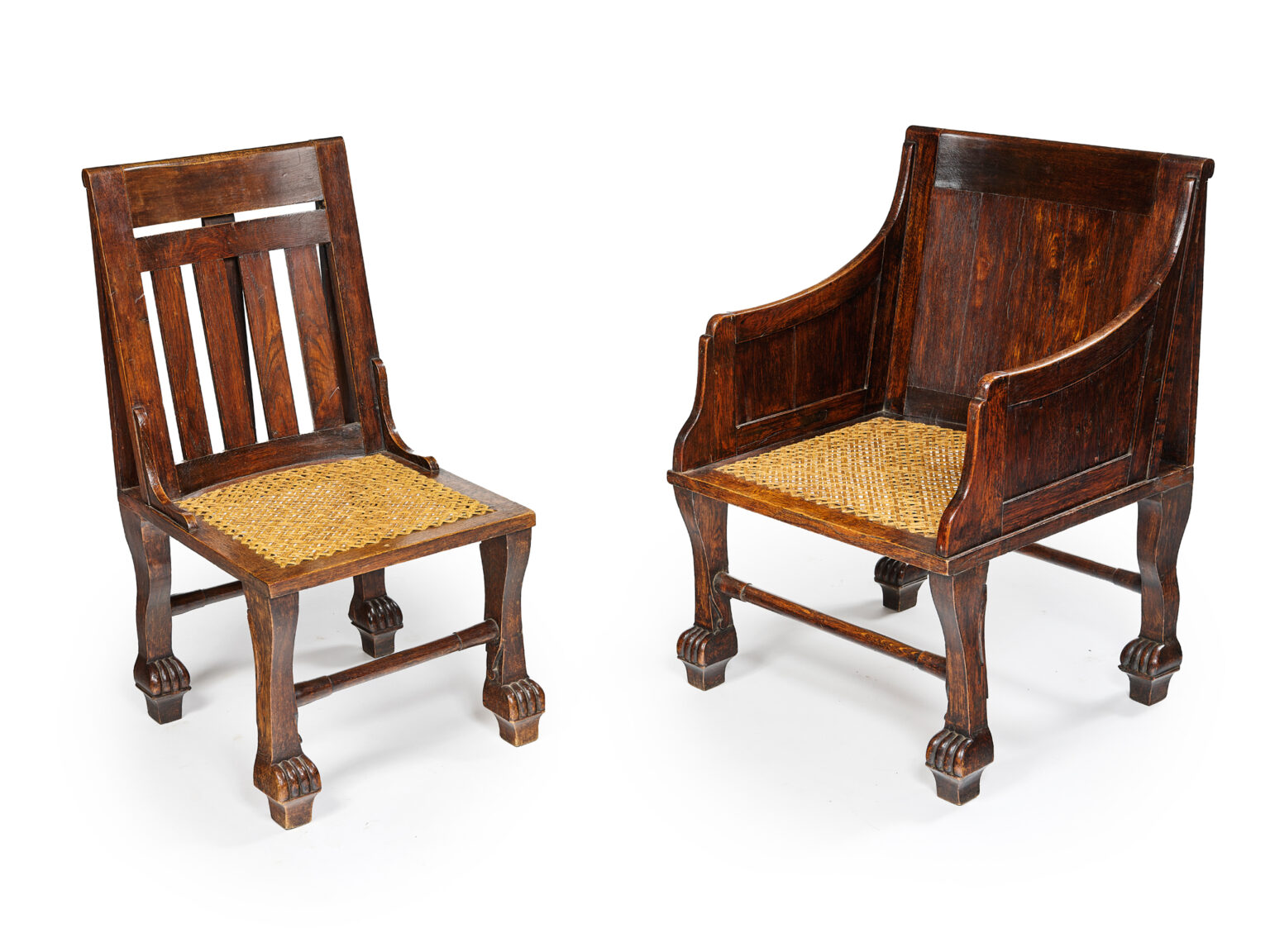 Fauteuil et chaise néo-egyptien – Anonyme Angleterre, photo 1