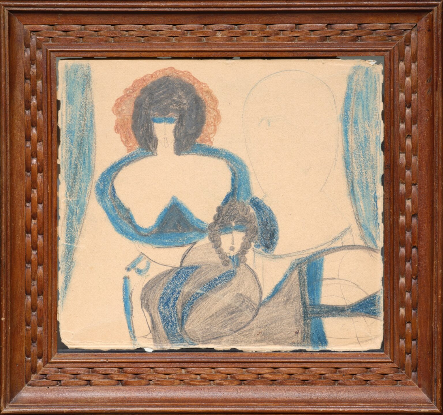 Couple et fauteuil vide – Aloïse Corbaz, photo 2