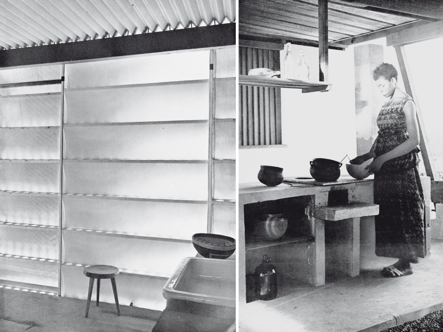 Standard Tropical Timber-Framed Housing - Cameroon Archives 1964 – Jean Prouvé, photo 8