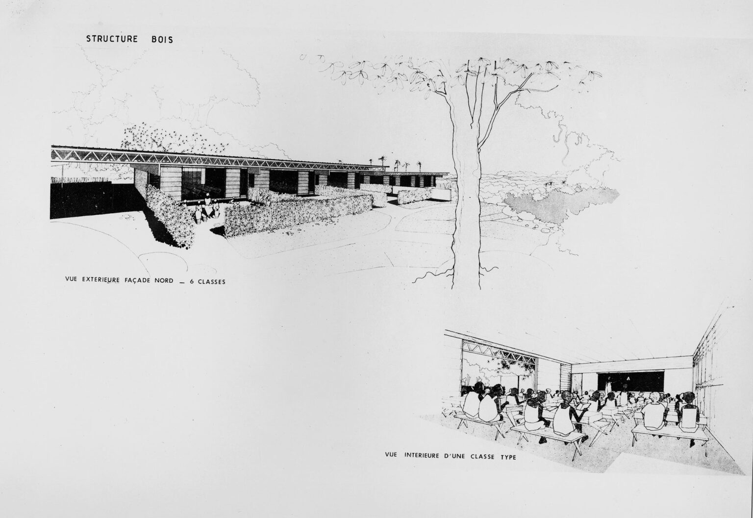 Standard Tropical Timber-Framed Housing - Cameroon Archives 1964 – Jean Prouvé, photo 5