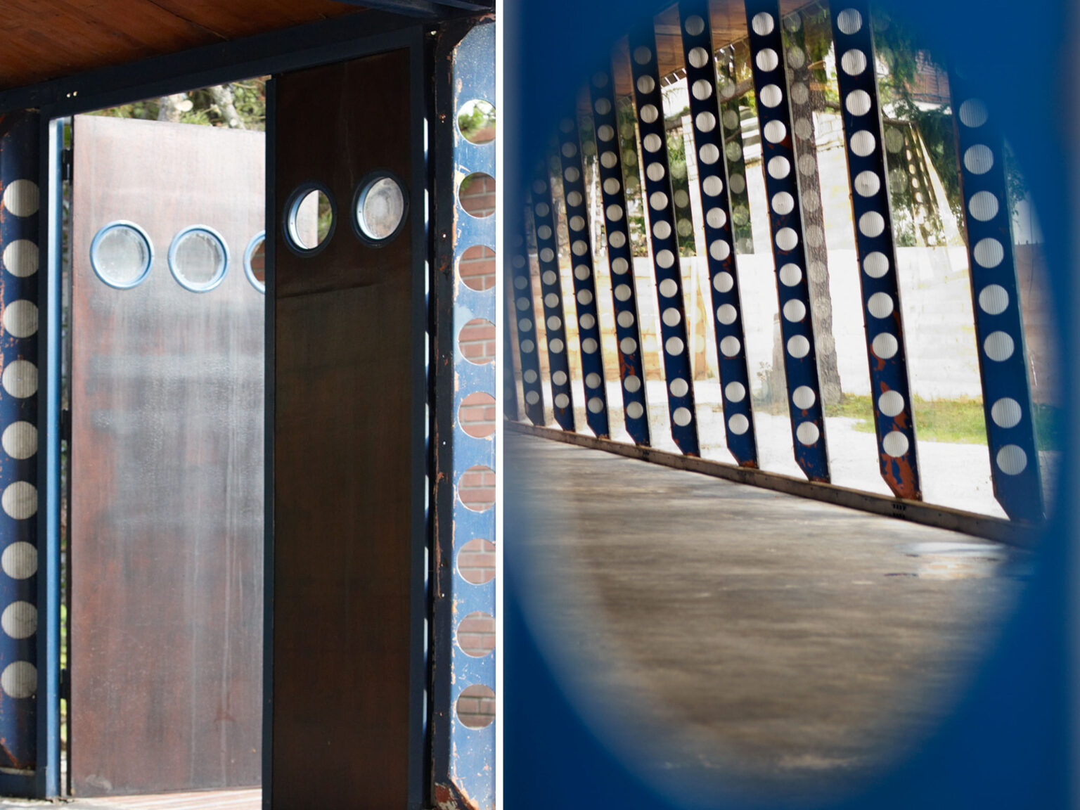 Large Blue Nomadic Structure – Jean Prouvé, photo 6