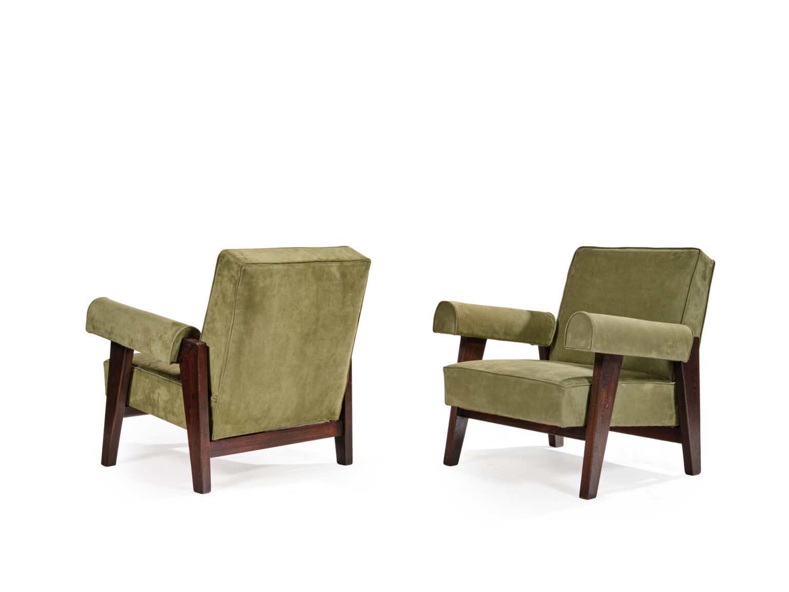Pair of armchairs and sofa – Pierre Jeanneret & Le Corbusier, photo 4