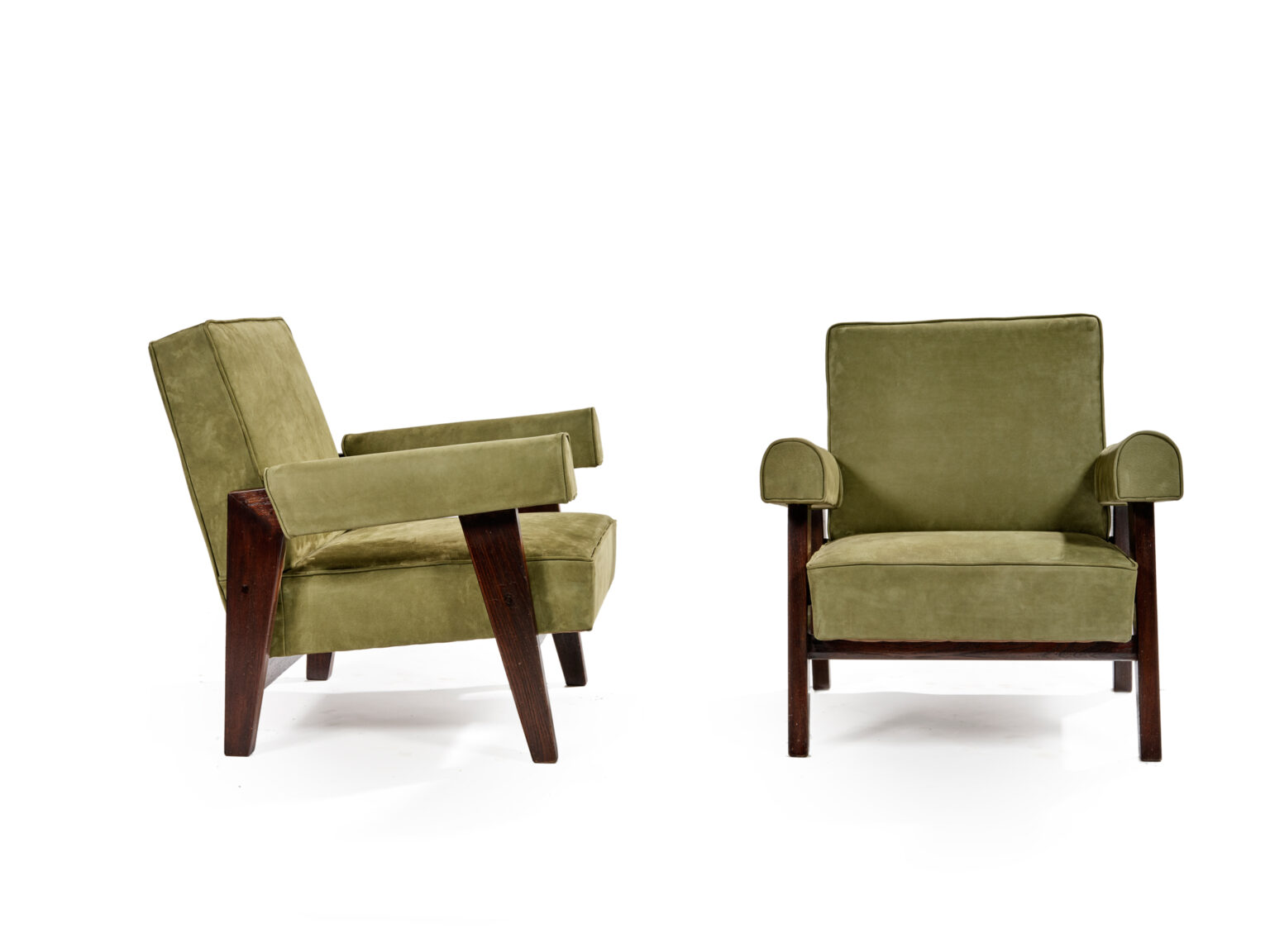 Pair of armchairs and sofa – Pierre Jeanneret & Le Corbusier, photo 6