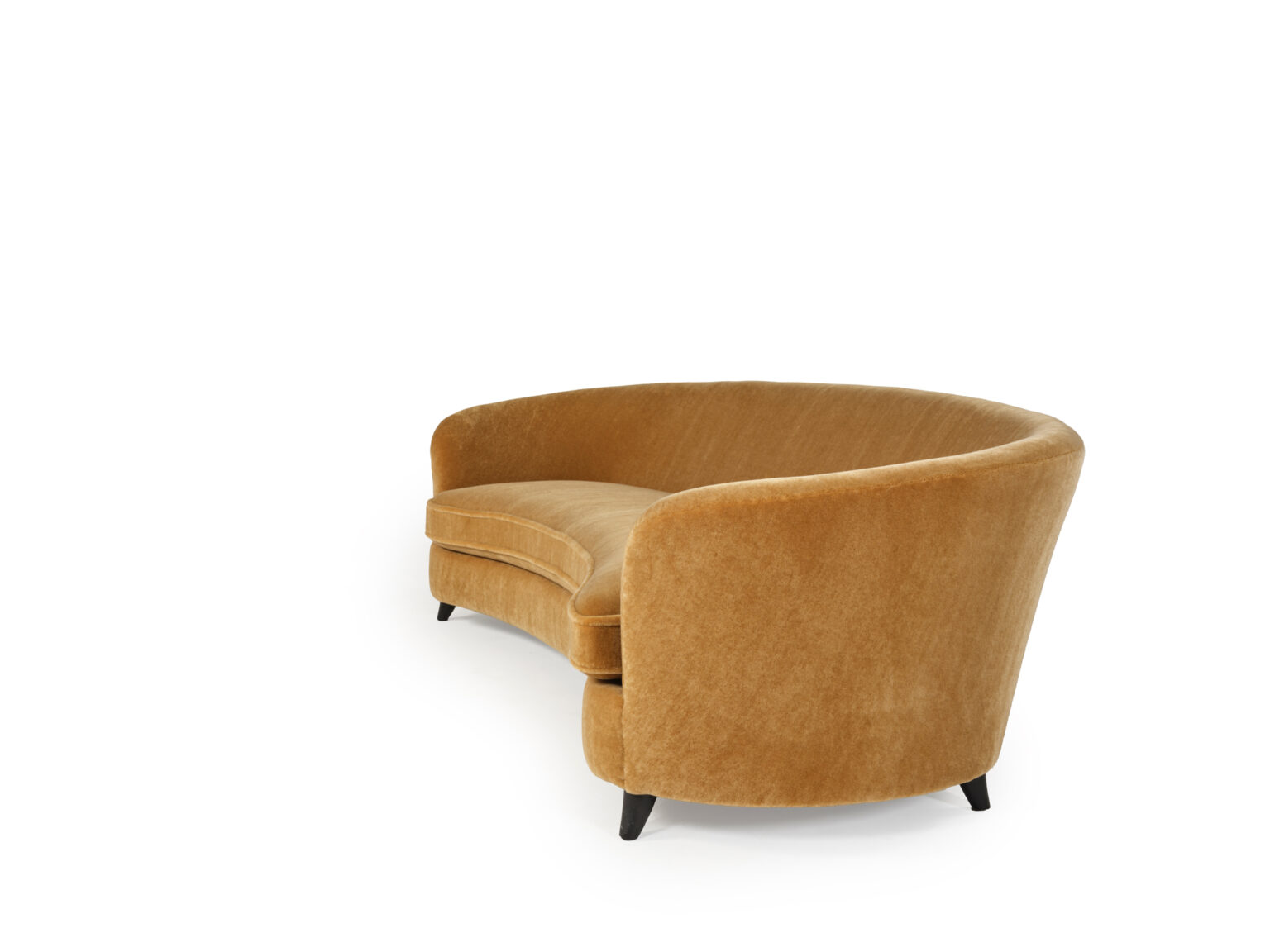 Faux Pair of Large Curved Sofas – Gio Ponti, photo 9