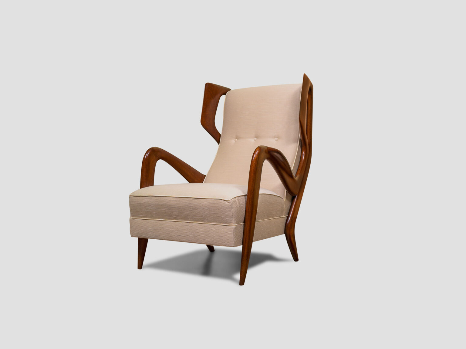 Rare mahogany armchair – Gio Ponti, photo 1