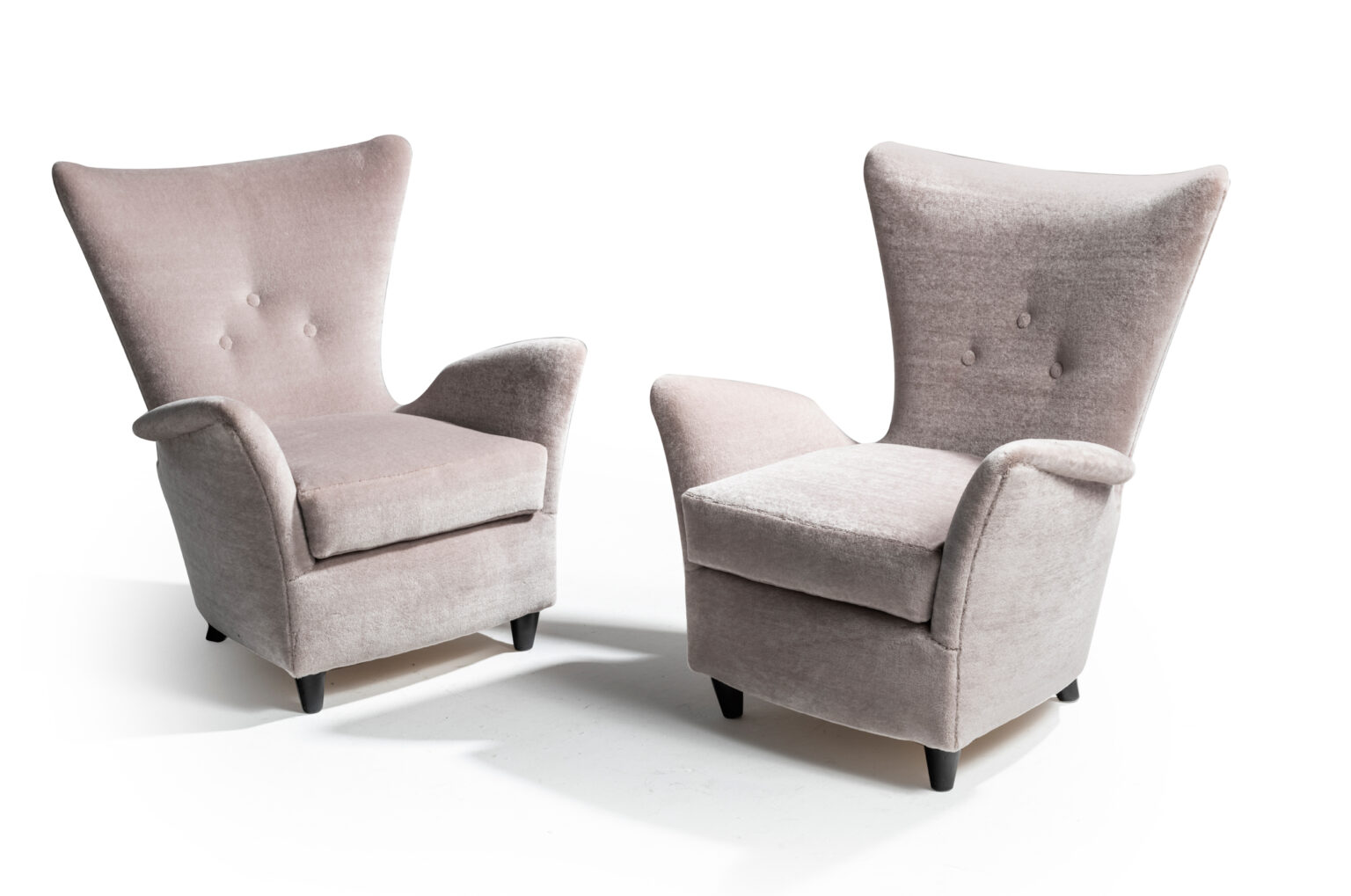 Pair of low chairs – Melchiorre Bega, photo 3