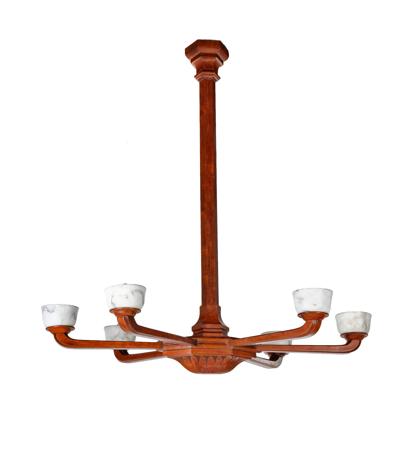 Six-Arm Chandelier – Henri Rapin, photo 4