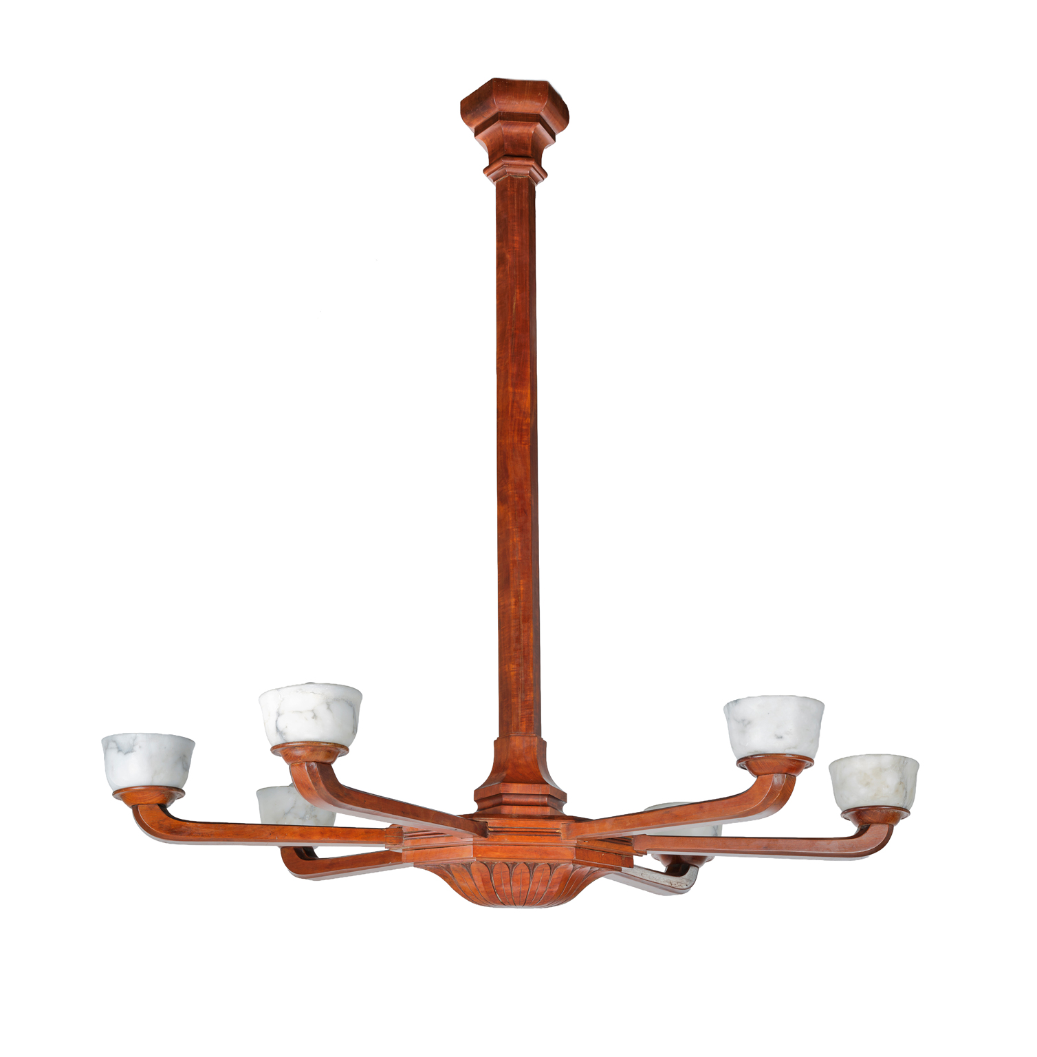 Six-Arm Chandelier – Henri Rapin, photo 3